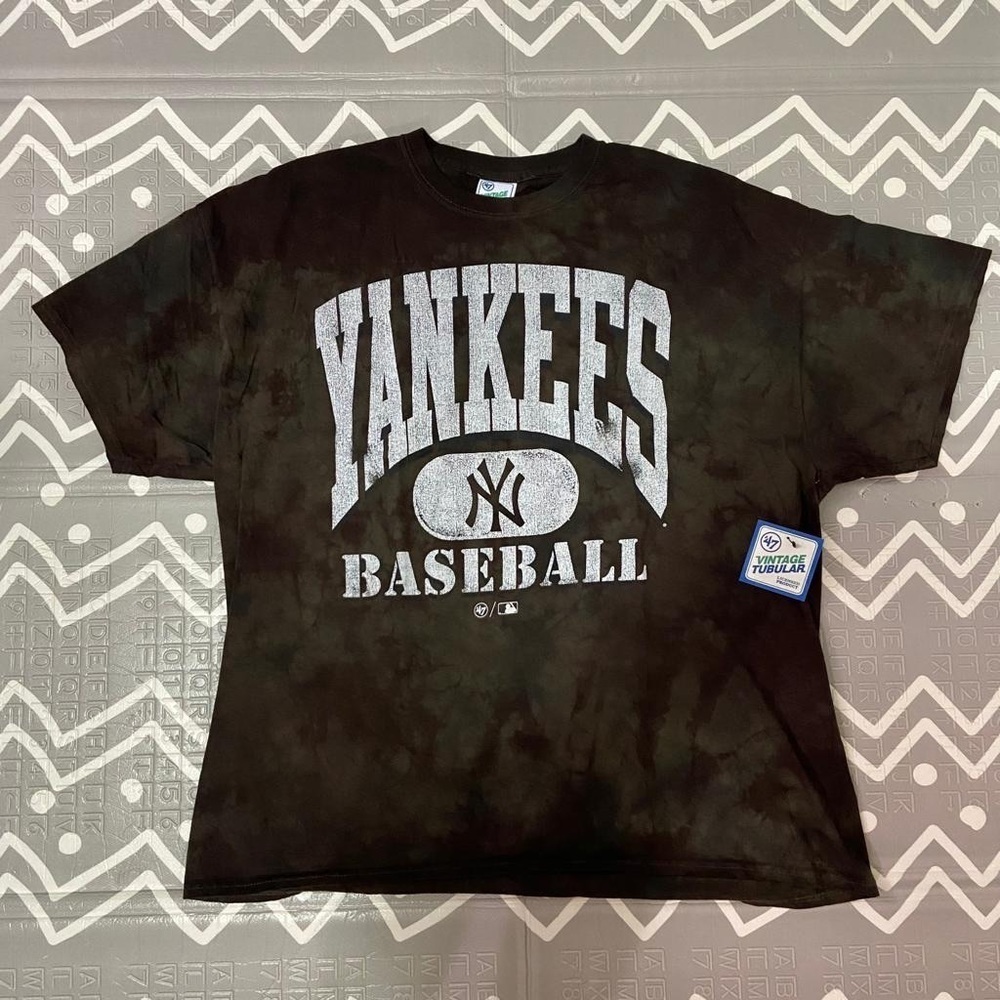 Vintage retro baseball ny Yankees tie dye shirt jersey
47 brand